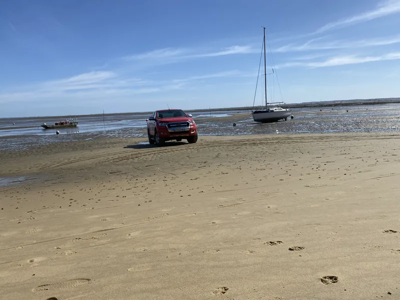 Sur l’estran, à marée basse