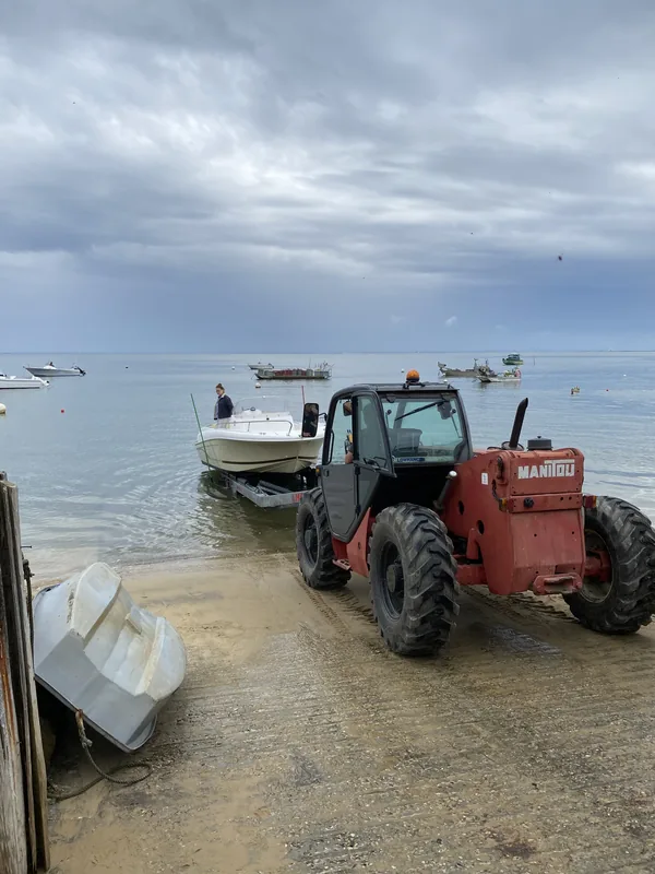 Une sortie d’eau au Manitou, à la cale